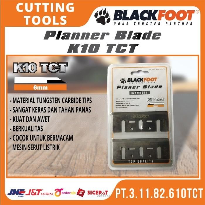 planer blade TCT Blackfoot mata pisau serut ketam pasah 82mm TCT *