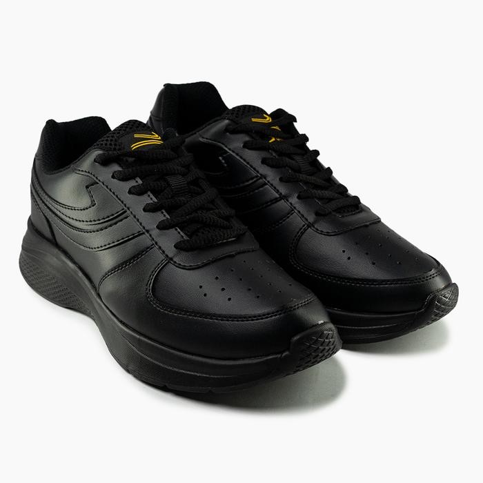 SEPATU SNEAKERS JOHNSON - WOOSH LOWCUT (LC) BLACK Shoes Casual