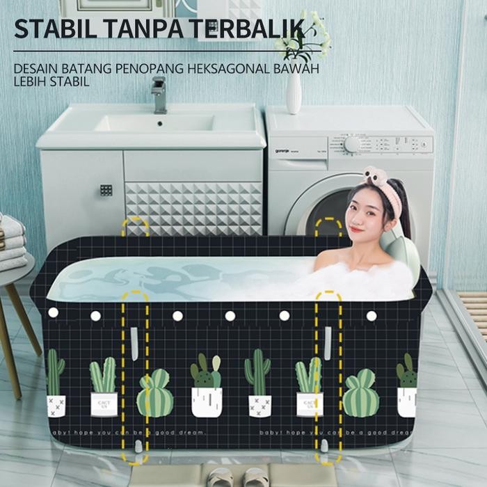 Bak Mandi Lipat Portabel Untuk Dewasa / Bak Mandi Lipat