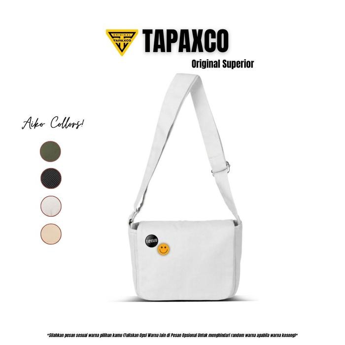 

YQ673 [Beli Lokal] TAPAXCO Tas Selempang Pria Terbaru Aiko Korean Slingbag Kanvas Casual Local
