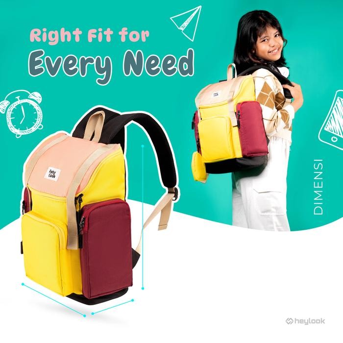 Elizabeth'S Bags - (Paket Hemat Junior) Tas Ransel Shinee Tas Backpack Punggung Cewek Tas Sekolah
