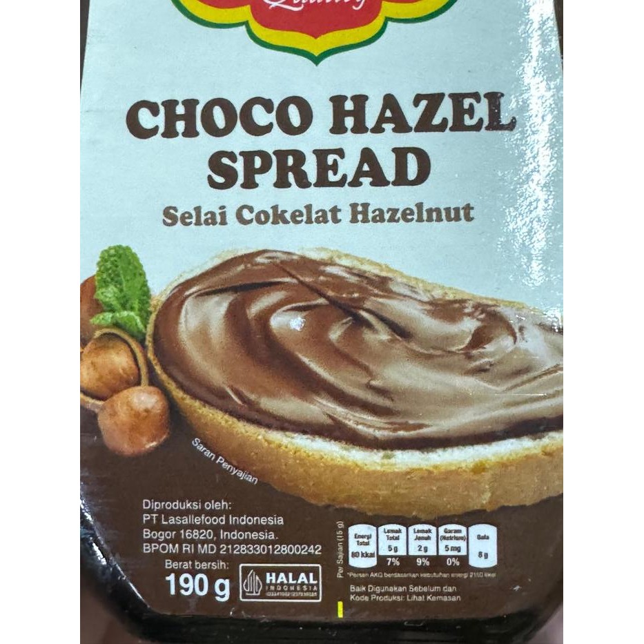 

Delmonte Spread Choco Hazel / Milk Marie / Speculoos / Peanut Butter Spread 170 / 190 Gram