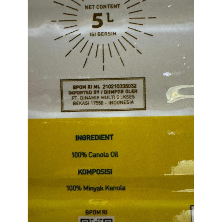 

Minyak Canola Oil Lily Flower 5 Liter
