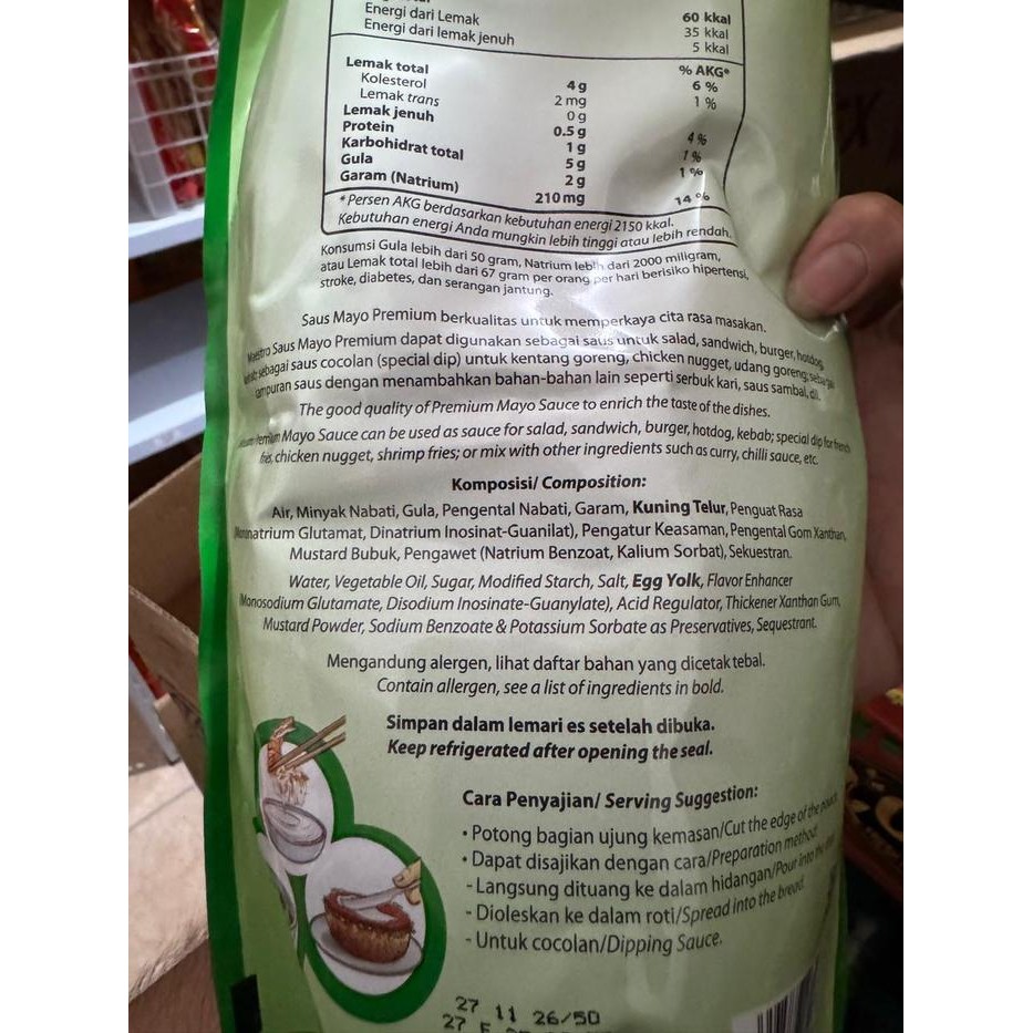 

Maestro Mayonnaise Saus Mayo Premium / Thousand Island 1 Kg