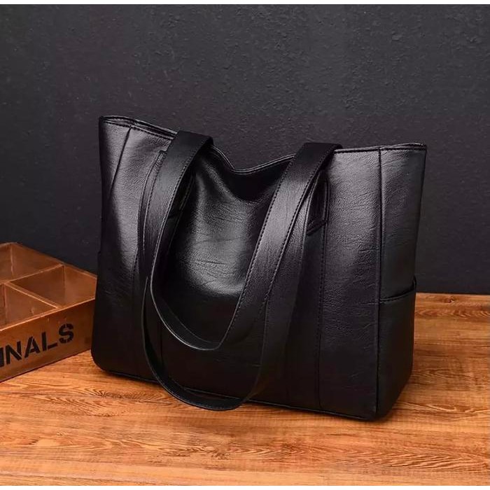 

TF374 Tote bag Wanita Kulit Kapasitas Besar Bahan Tebal - Totebag Kulit - Tas Wanita Pengajian Bahu