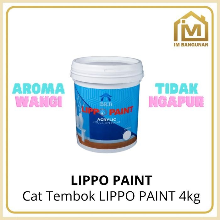 Cat Tembok Lippo Paint 4Kg Warna Tua Tidak Mengapur
