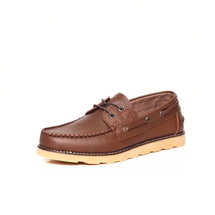 BRADLEYS - Sepatu Casual Formal Pria - ZAPATO darkbrown - Kulit asli
