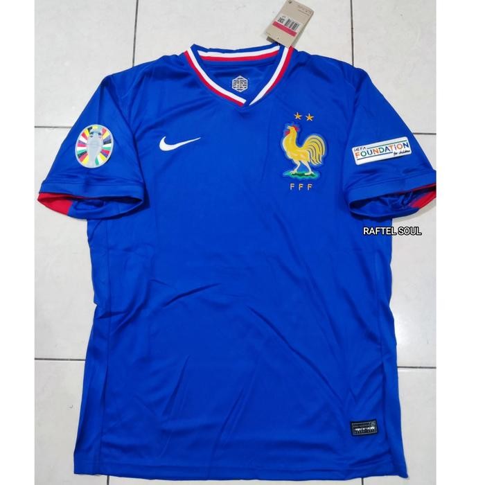 Specs League - Jersey Baju Bola Prancis Home 2024 + Patch Euroo Grade Ori