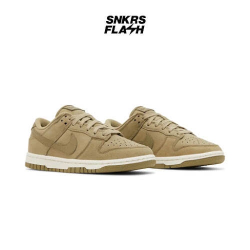 NIKE DUNK LOW PRM MF NEUTRAL OLIVE Sepatu Sneakers Wanita - DV7415200 - Size 38.5