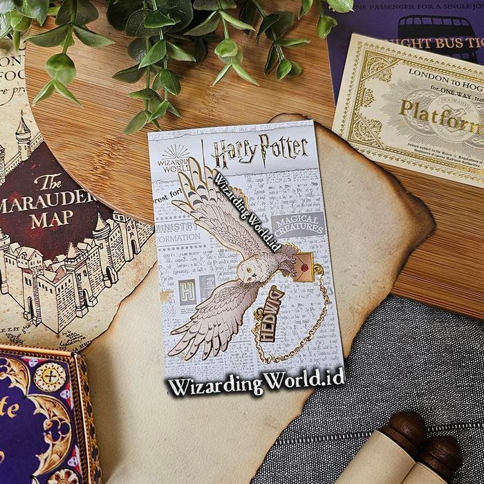 

Pembatas Buku Bookmark Hedwig Metal Harry Potter Rantai Gantung Gantungan Gift Kado Hadiah Logam