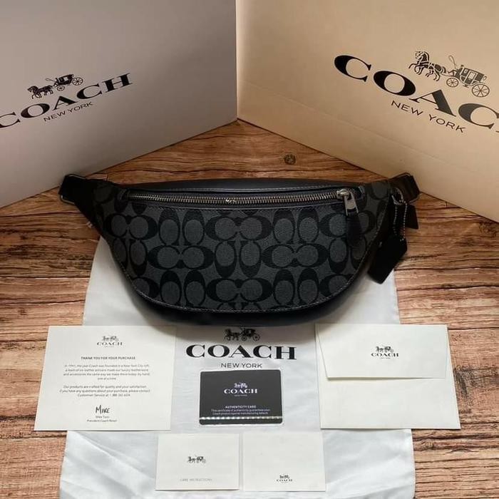 

PI475 coach waistbag signature(black) PROMO