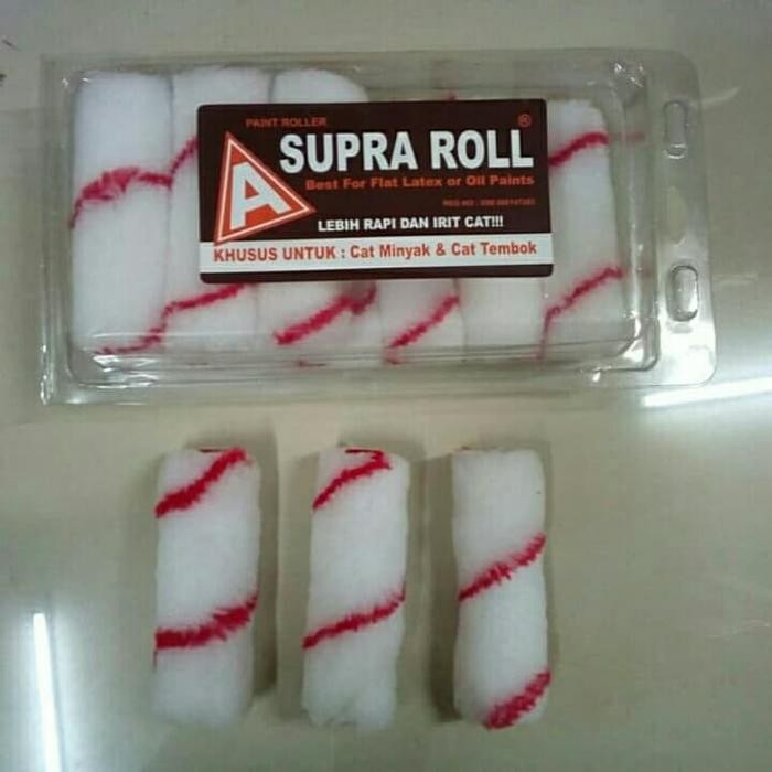 BULU ROLL KECIL SUPRA CAT TEMBOK/MINYAK BULU KUAS ROLL (REFILL)