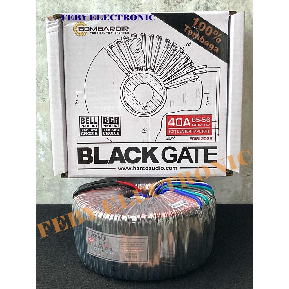 Trafo Donat 40A 65V Ct Blackgate Bombardir Travo Toroid 40 A 65 Murni
