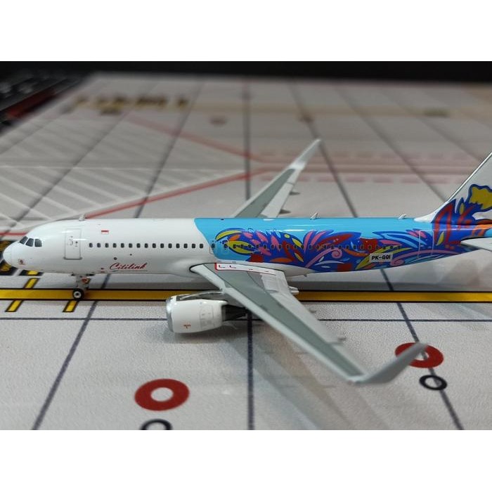 Citilink A320 Flowers Pk-Gqi Phoenix 1:400 Scale