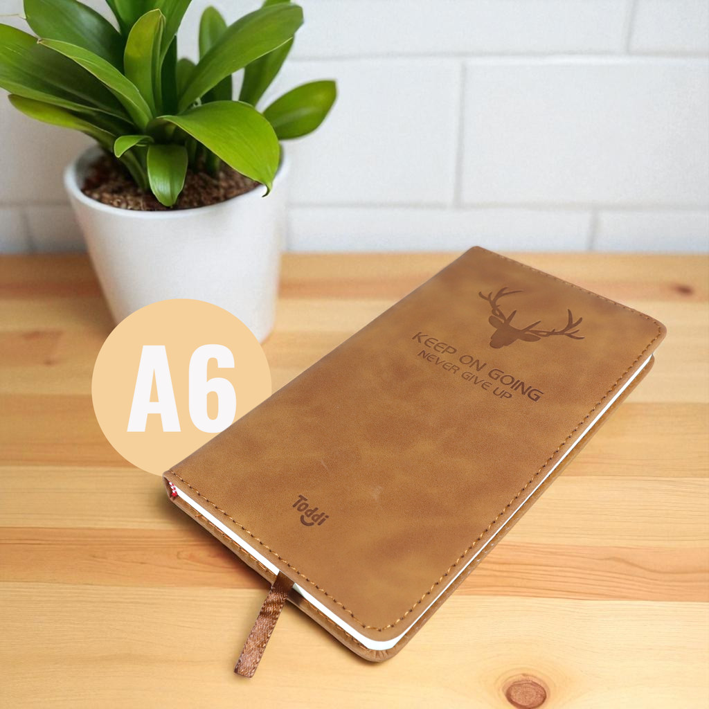 

Toolip Toddi Buku Jurnal Leather Notebook Diary 68GSM 200 Halaman Grid - CW-5026