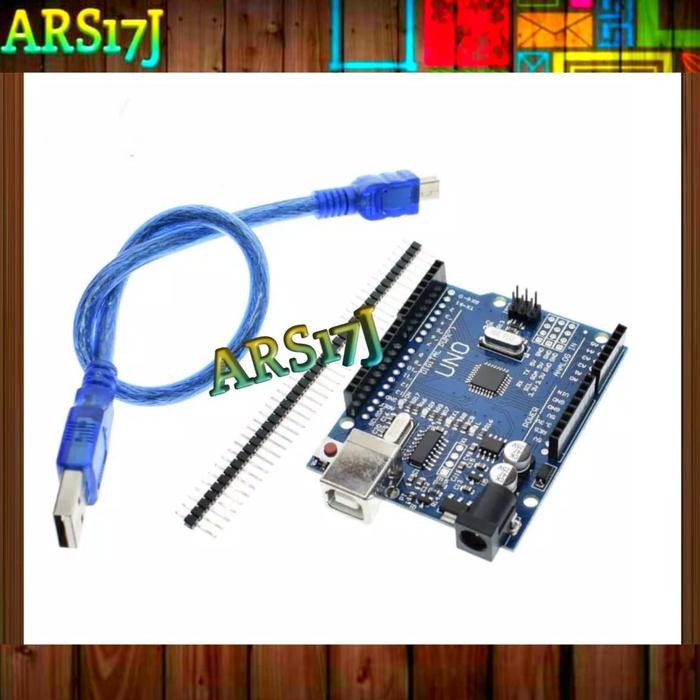 

SALE !!! ARDUINO UNO R3 ATMEGA328 KOMPATIBEL DENGAN KOMPONEN KABEL USB READYY