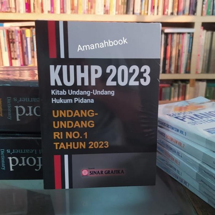 

SALE !!! KITAB UNDANG UNDANG HUKUM PIDANA KUHP NOMOR 1 TAHUN 2023 ORIGINAL READYY