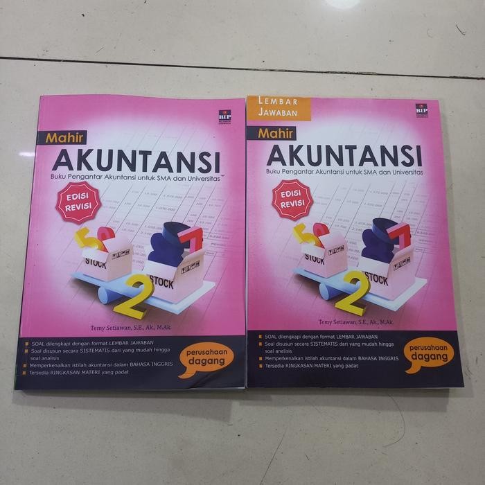 

SALE !!! BUKU SEPAKET MAHIR AKUNTANSI DAN LEMBARAN JAWABAN PERUSAHAAN DAGANG TEMY SETIAWAN EDISI
