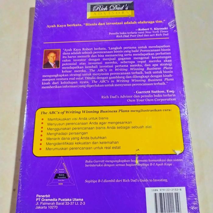 

SALE !!! THE ABC,S OF WRITING WINNING BUSINES PLANS-MENYUSUN PERENCANAAN BISNIS READYY