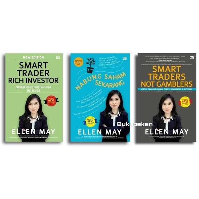 

SALE !!! BUKU NABUNG SAHAM SMART TRADERS NOT GAMBLER & RICH INVESTOR ELLEN MAY READYY