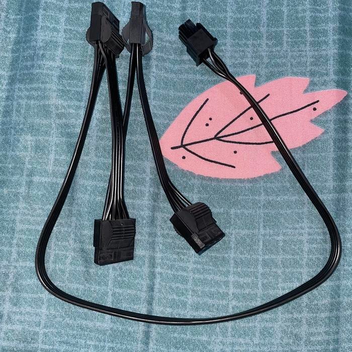 Kabel Modular Molex Seasonic Modular Molex 6Pin Corsair Pipih