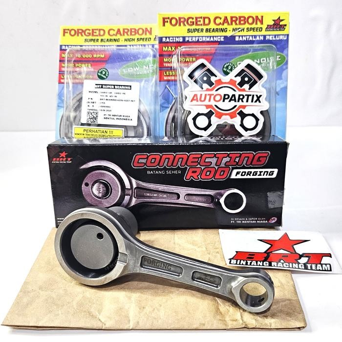 Conrod Stang Seher Forged + Bearing Kruk As Brt Beat Scoopy Spacy Fi Esp Karbu Karburator Super