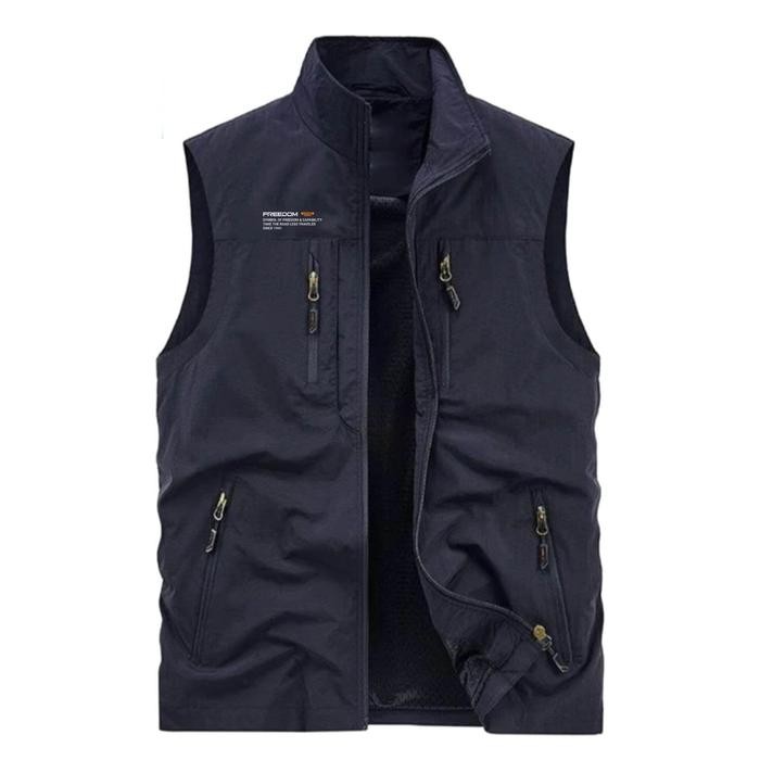 Rompi pria dewasa anti air/angin small/ jumbo keren distro casual Tebal Hitam