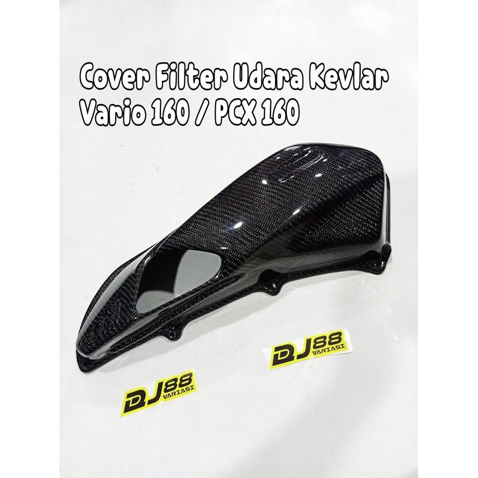 Cover Filter Udara Carbon Kevlar Vario 160 Pcx 160 Penutup Kevlar