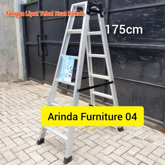 Tangga / Tangga Lipat Aluminium Extra TEBAL Ukuran 175cm *