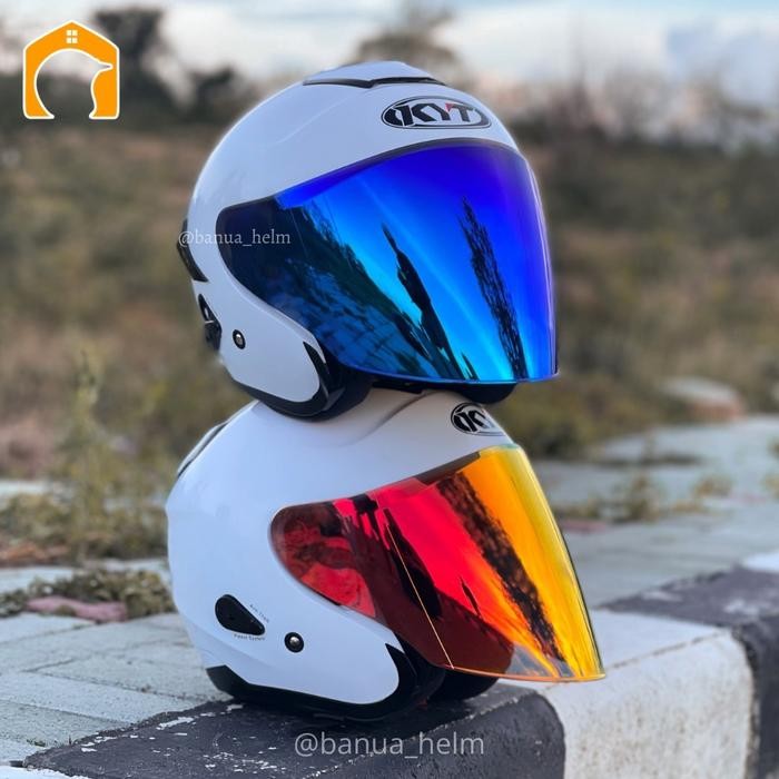 HELM KYT KYOTO SNI DEWASA helm kyt kyoto putih paket ganteng Motorcycle *