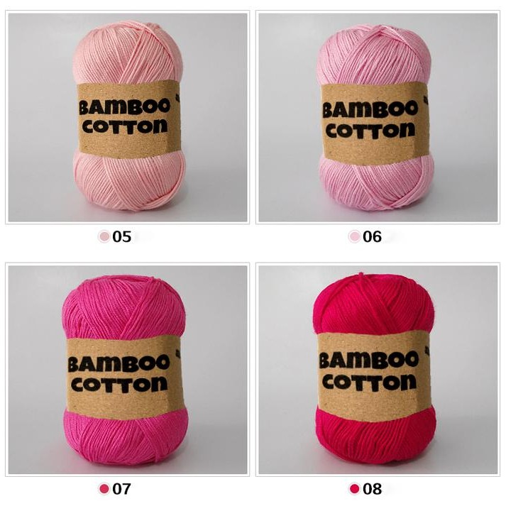 (1-20) Benang Rajut Katun Bambu *