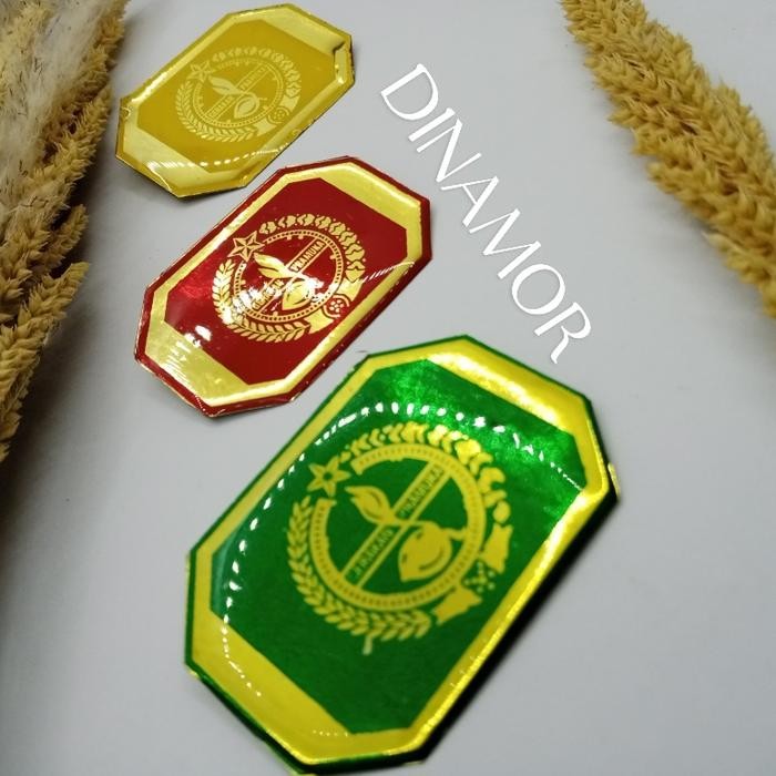 Emblim topi baret pramuka pria resin *