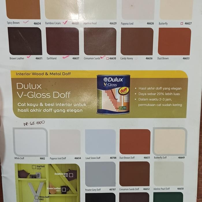 Dulux v gloss cat kayu & besi