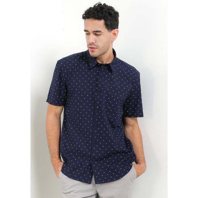 Hush Puppies Kemeja Pria Pluto Navy