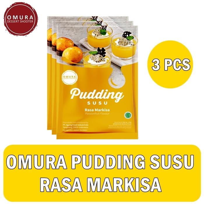 

Omura Dessert - 3 PCS Pudding susu Rasa Buah Markisa
