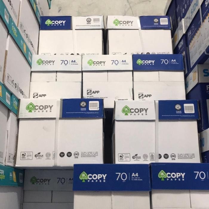 

[Khusus Grab / Gojek instant] Kertas HVS IK copy paper 70 gram ( box isi 5 rim )