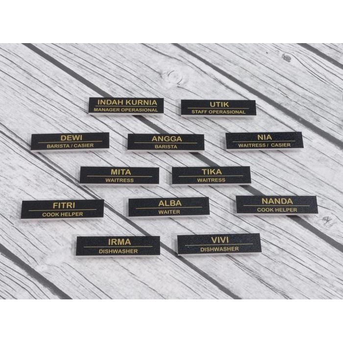 

Nama Dada Akrilik Magnet/Name Tag Magnet/Nama Dada Magnet/Papan Nama
