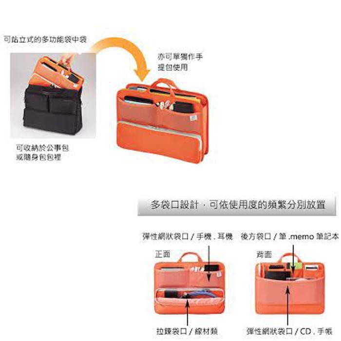 

Lihit Lab Smart Fit Stand Pocket Bag Organizer A4 A-7664 Sale