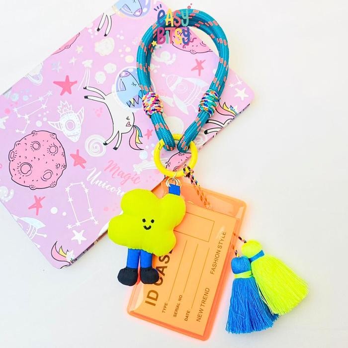 

Easy Bitsy Keychain Lanyard Korea Name Tag Id - Louis Card Bag