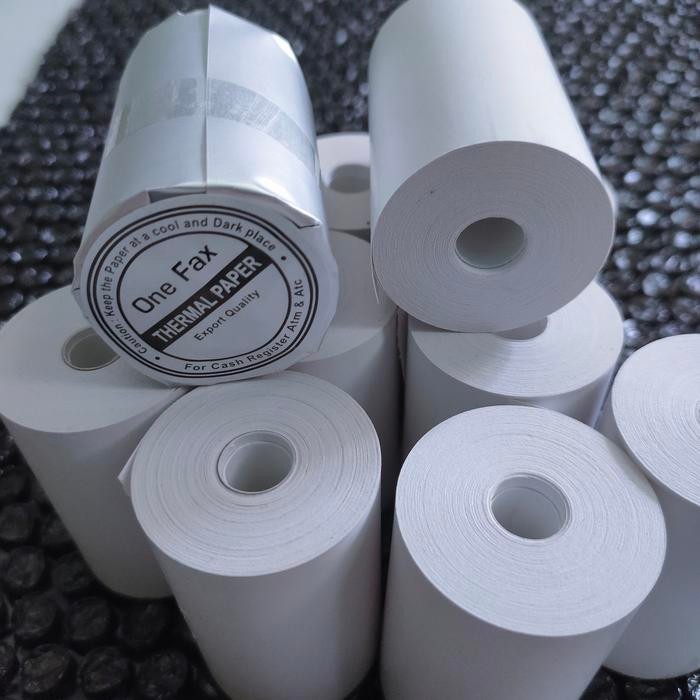 

PAKET 100 ROLL KERTAS THERMAL POLOS UKURAN 58X30