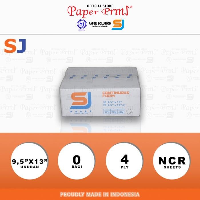 

SJ Orange Kertas Continuous Form 4PLY NCR Folio 9,5" x 13