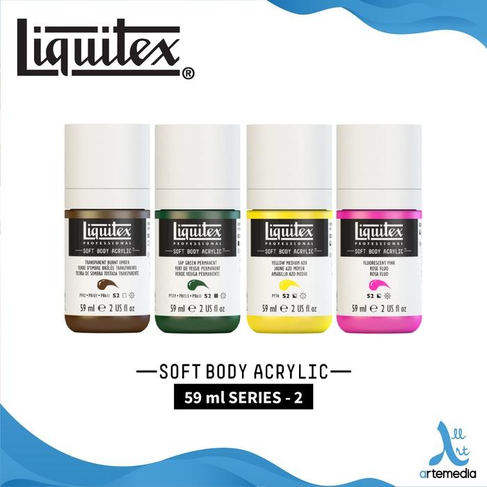 

Stok Baru Liquitex Soft Body Acrylic Paint 59 ml Cat Akrilik Artist Grade Series 2 - 01/02