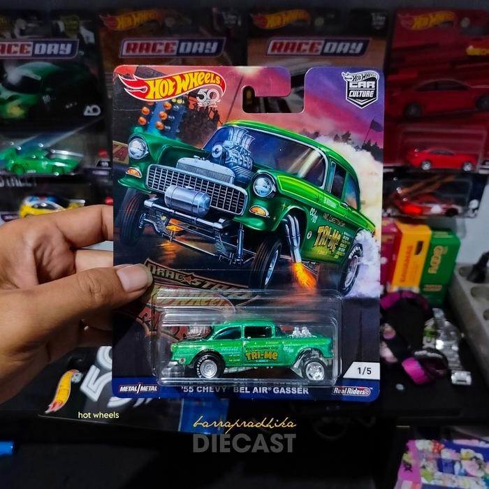 '55 CHEVY BEL AIR GASSER (DragStrip Demons) Premium Hot Wheels Diecast
