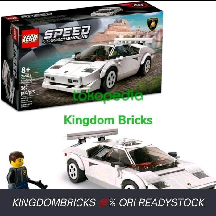 LEGO 76908 Speed Champion Lamborghini Countach- Race Car Mobil Balap