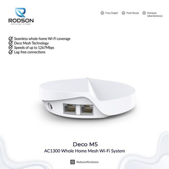 TP-LINK TP LINK DECO M5 AC1300 HOME MESH WIFI SYSTEM ( ISI 3 PCS )