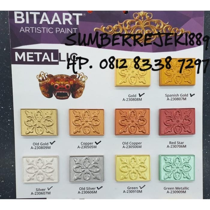 

Bitaart Cat Dekorasi Metalik Berdasar Air 1Kg