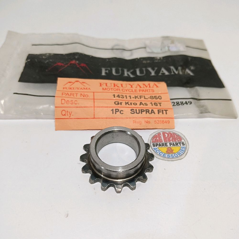 Gigi timing Kruk as Supra fit Legenda 16T Fukuyama Limited Item Barang Langka Spare Part Motor Klasi
