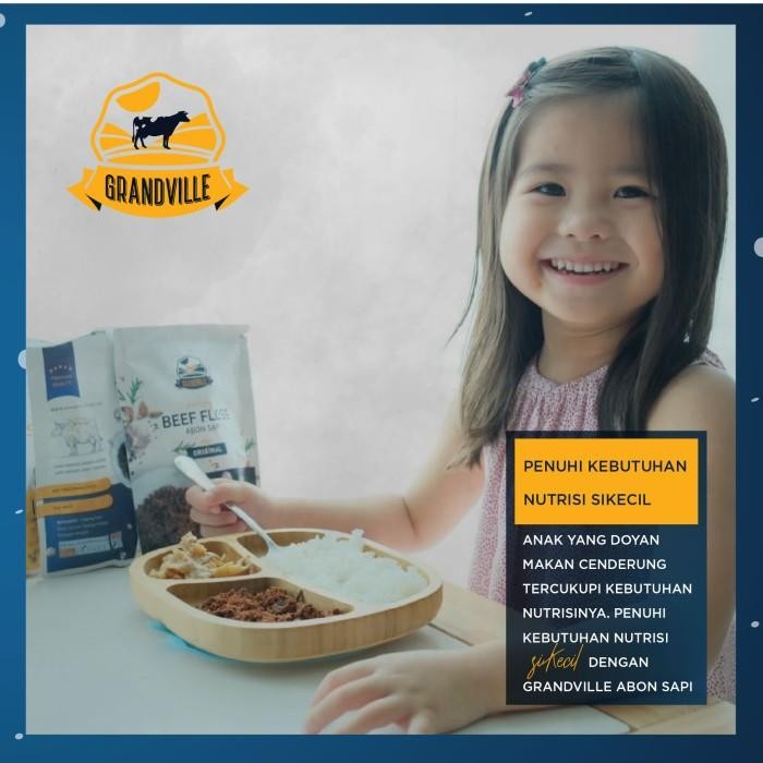 

(Allthebest) GRANDVILLE Abon Sapi Ayam Asli 100g - Crunchy Beef Chicken Floss-Mpasi