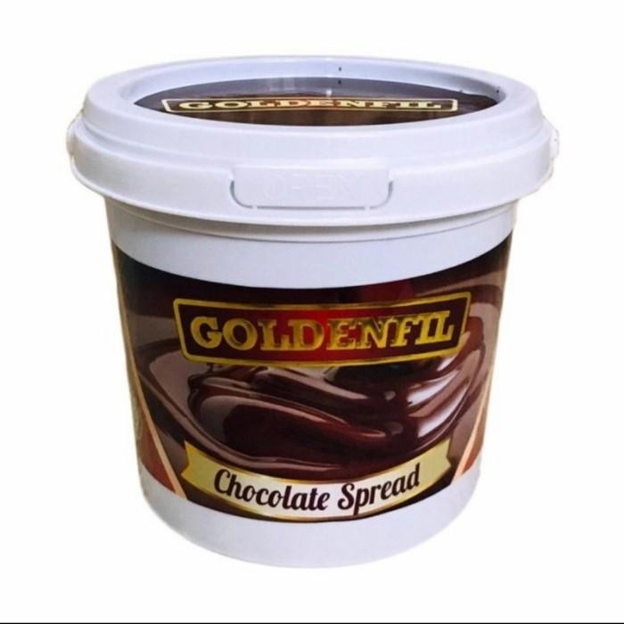 

(Allthebest) Goldenfil Chocolate Choco Spread 1Kg Rasa Coklat 1 kg Expired Terbaru