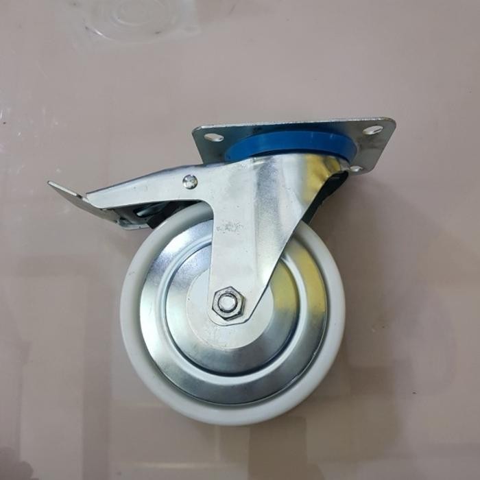 Roda Troli Nylon 6 inch Hidup+Rem *